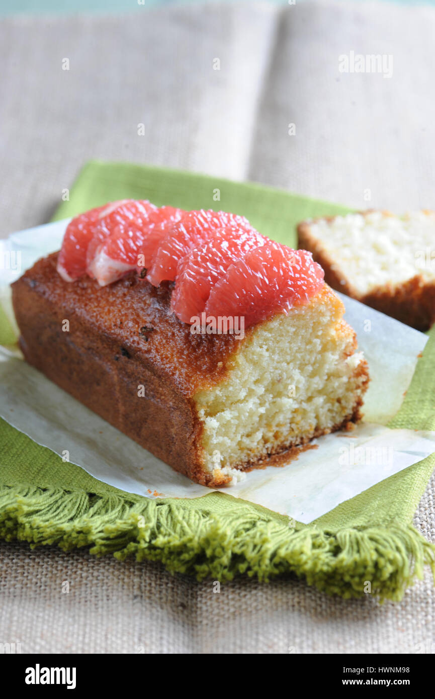 Cake au pamplemousse Stock Photo