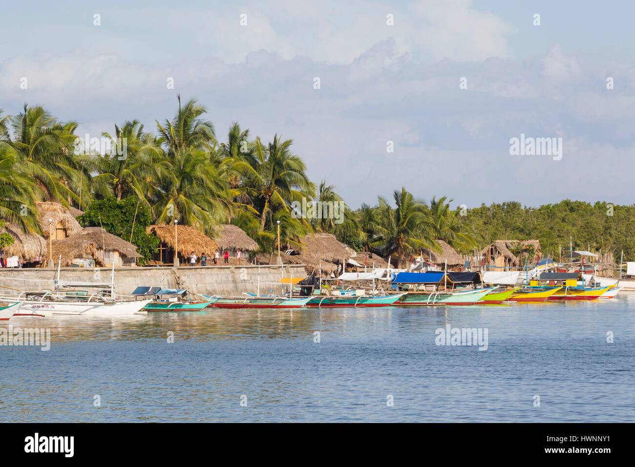 Philippines, Luzon, Sorsogon Province, Donsol, fishermen village Stock Photo