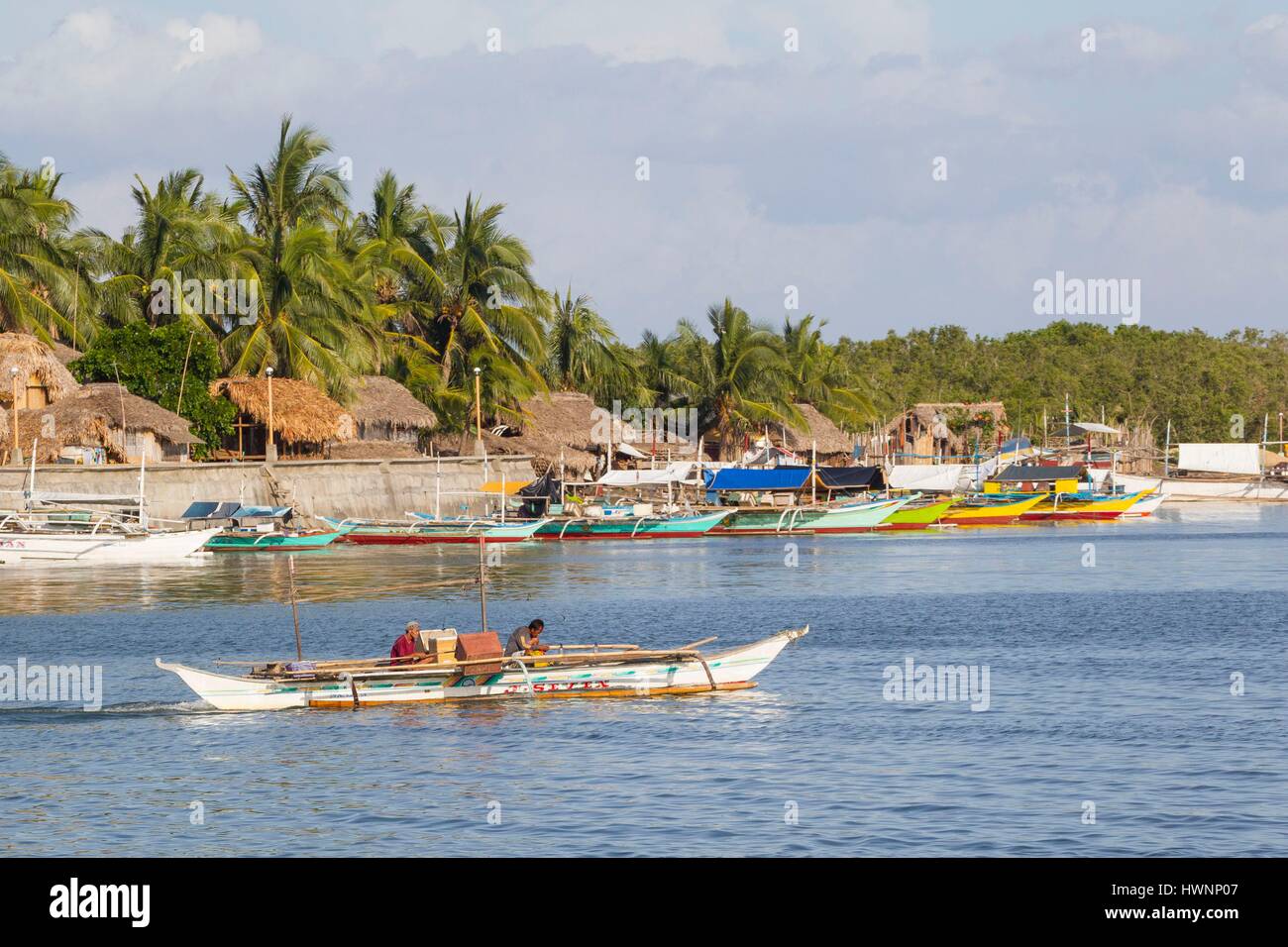 Philippines, Luzon, Sorsogon Province, Donsol, fishermen village Stock Photo