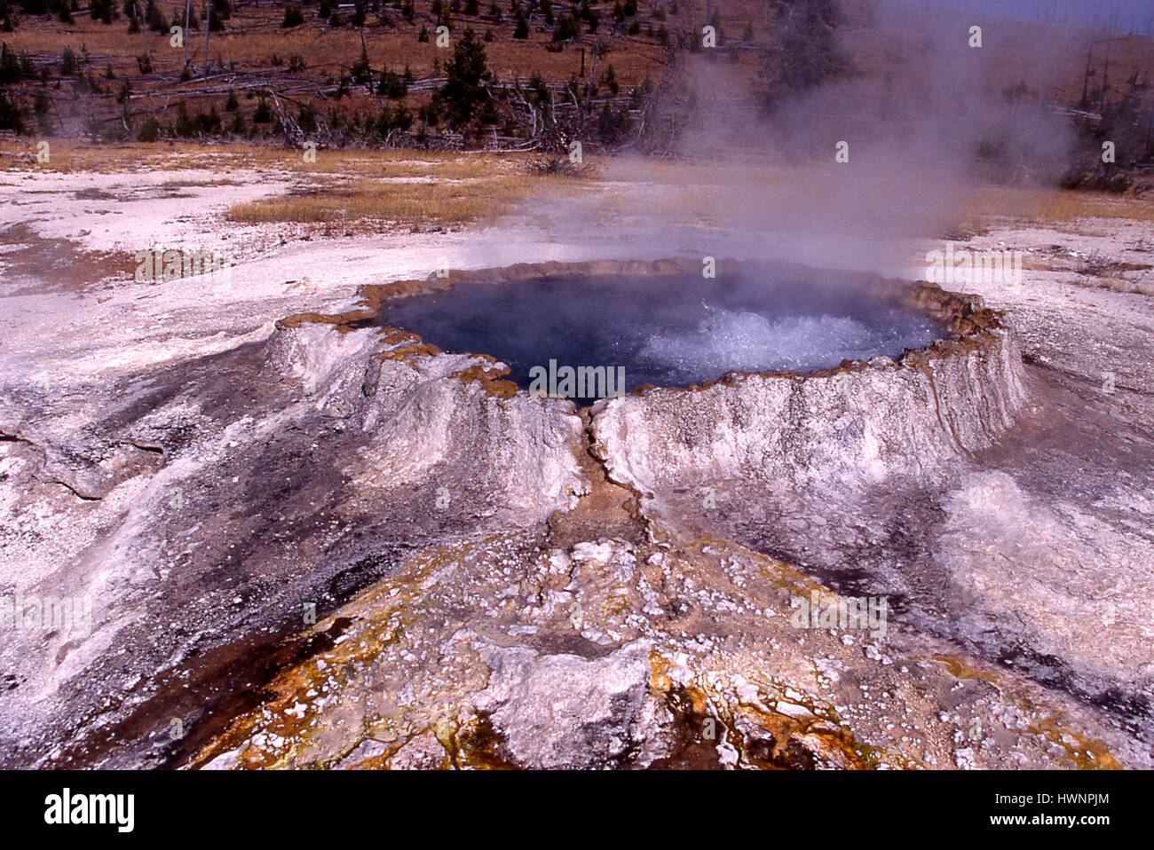 Punch bowl spring yellowstone wyoming hires stock photography and