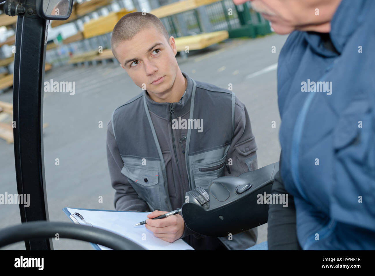 in the receiving dock Stock Photo - Alamy