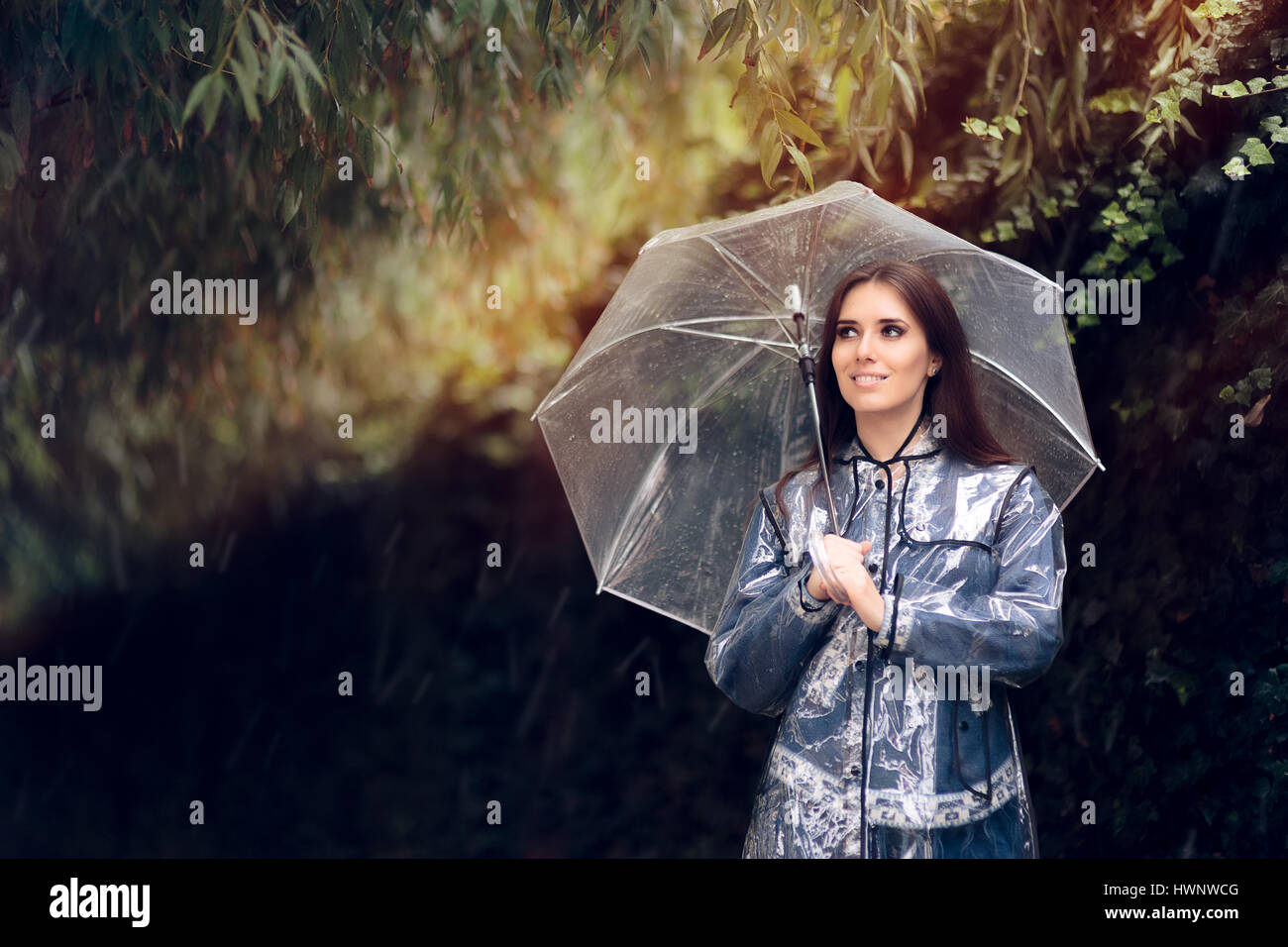 ladies in rainwear