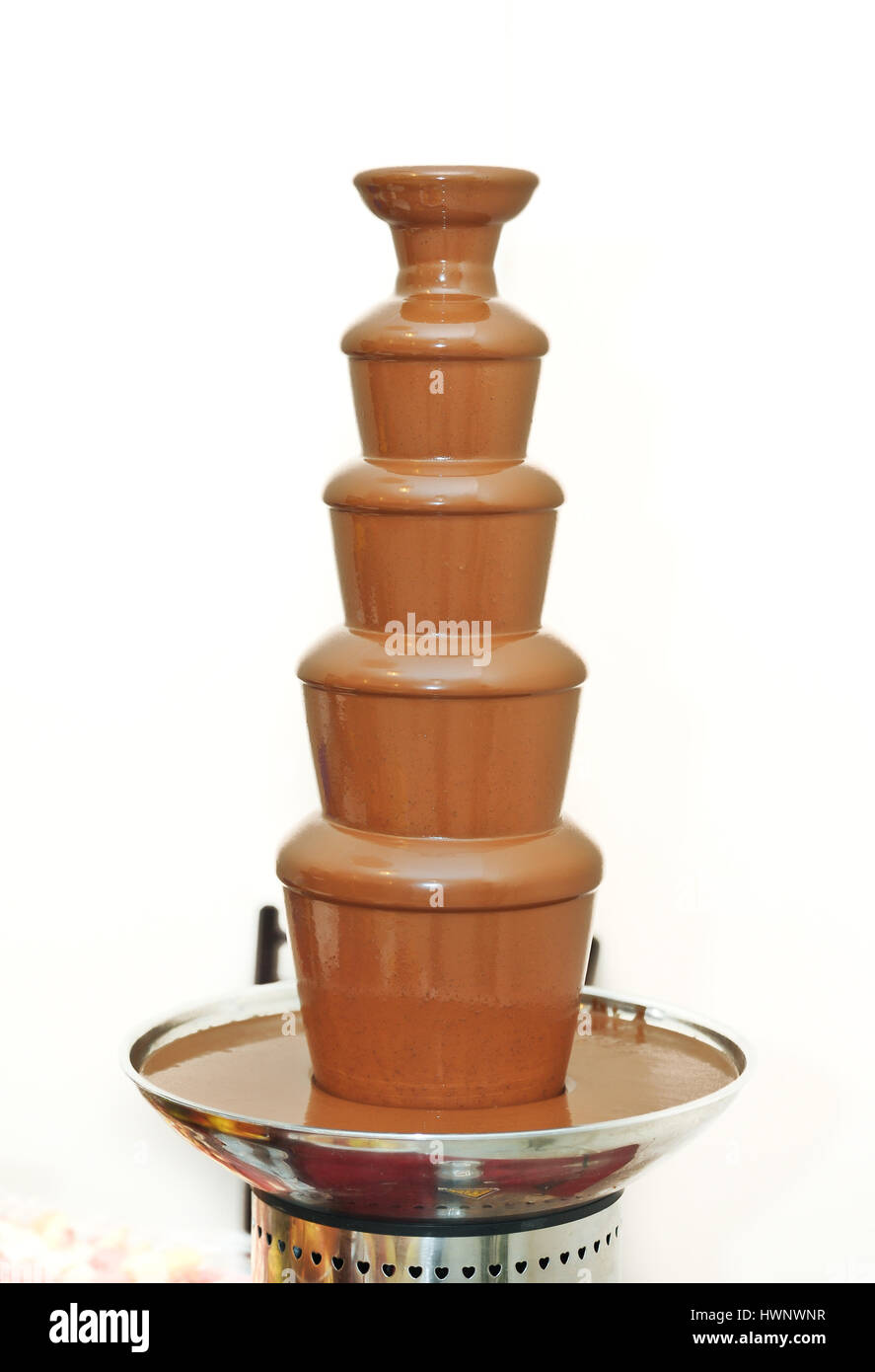 Wedding chocolate fountain hires stock photography and images Alamy