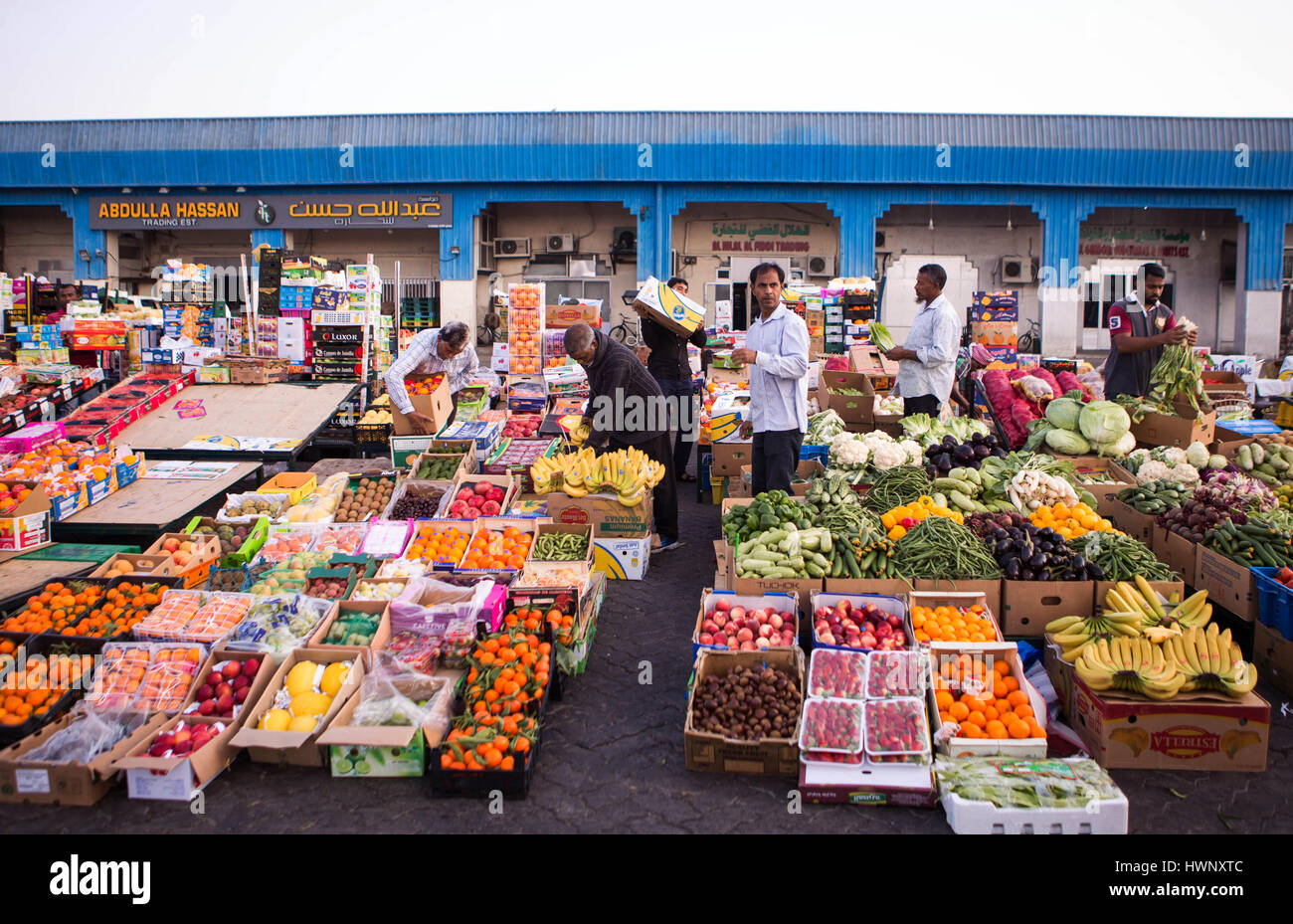 Fish Market of Abu Dhabi in The United Arab Emirates Stock Photo Alamy
