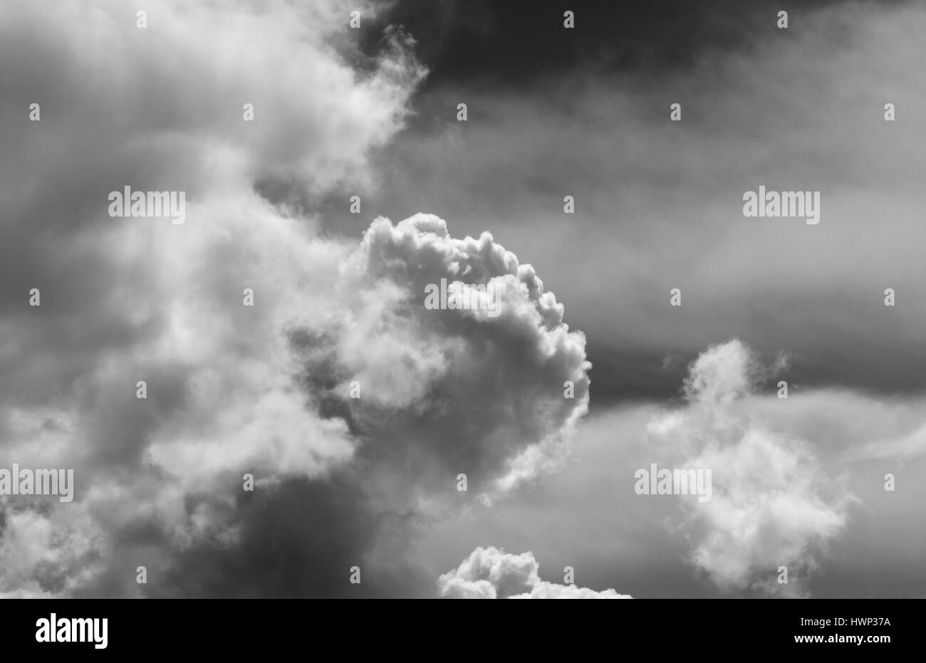 Cumulus clouds black and white hires stock photography and images Alamy