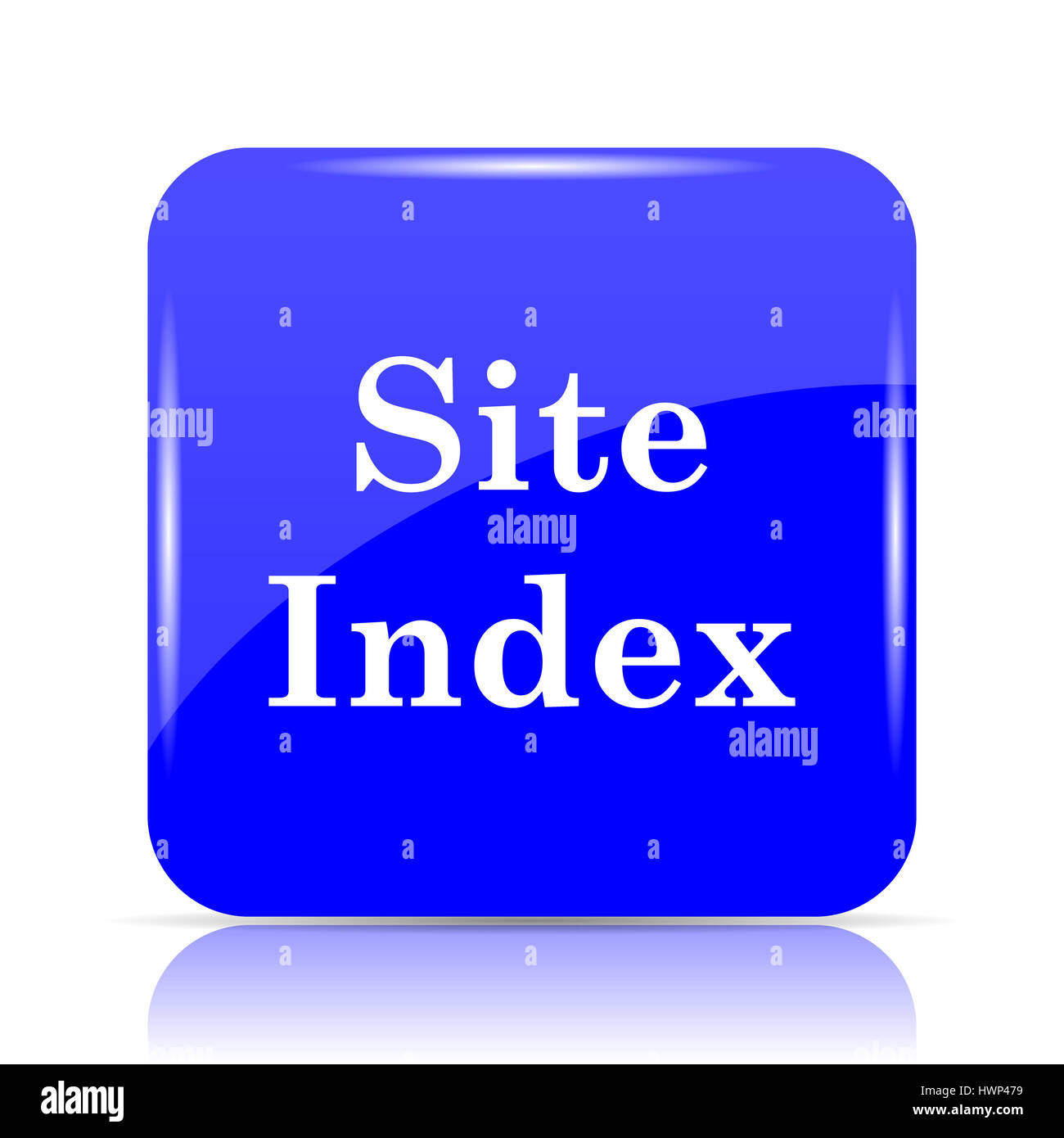 Site index icon, blue website button on white background Stock Photo ...