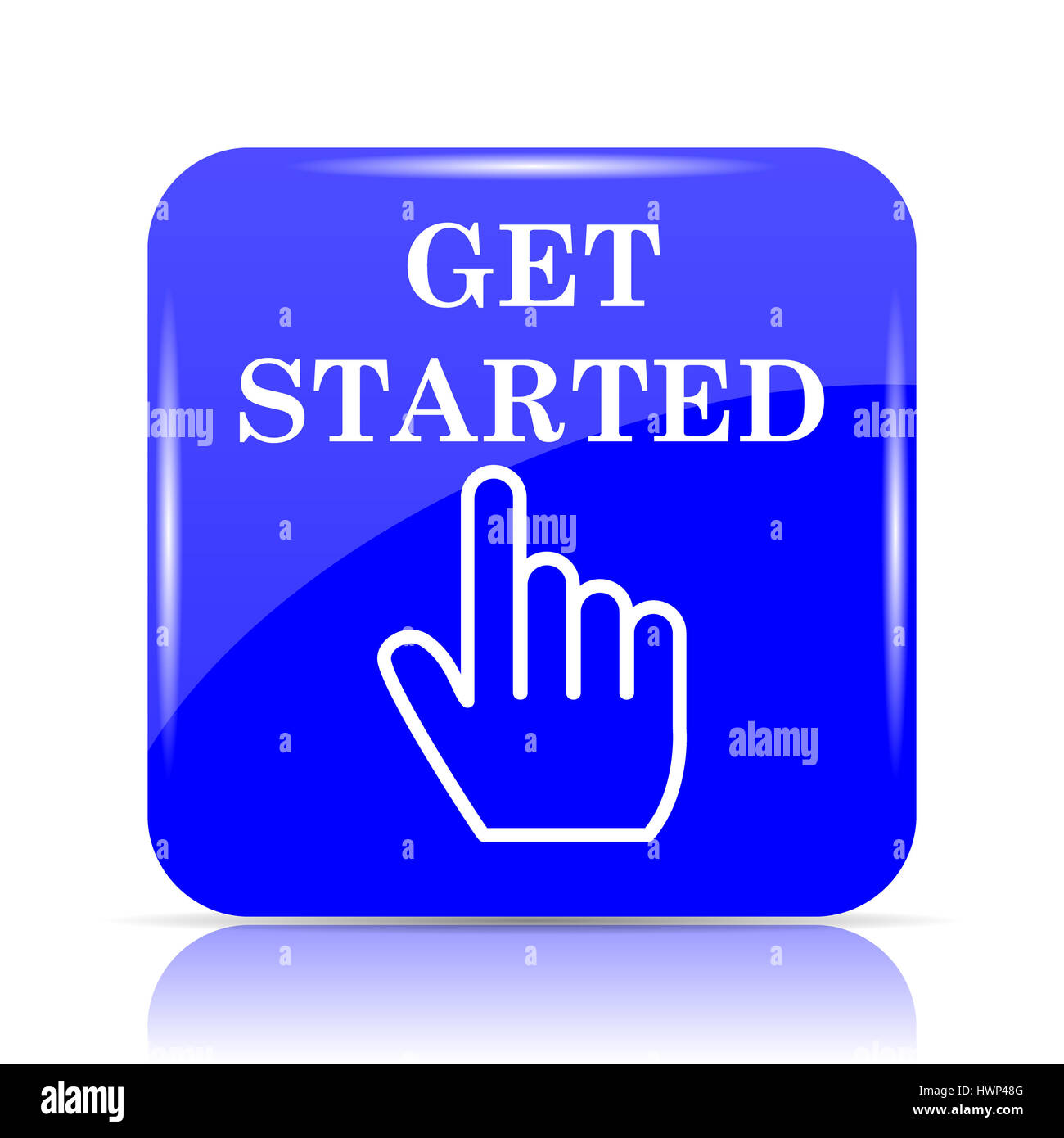Get started button hi-res stock photography and images - Alamy