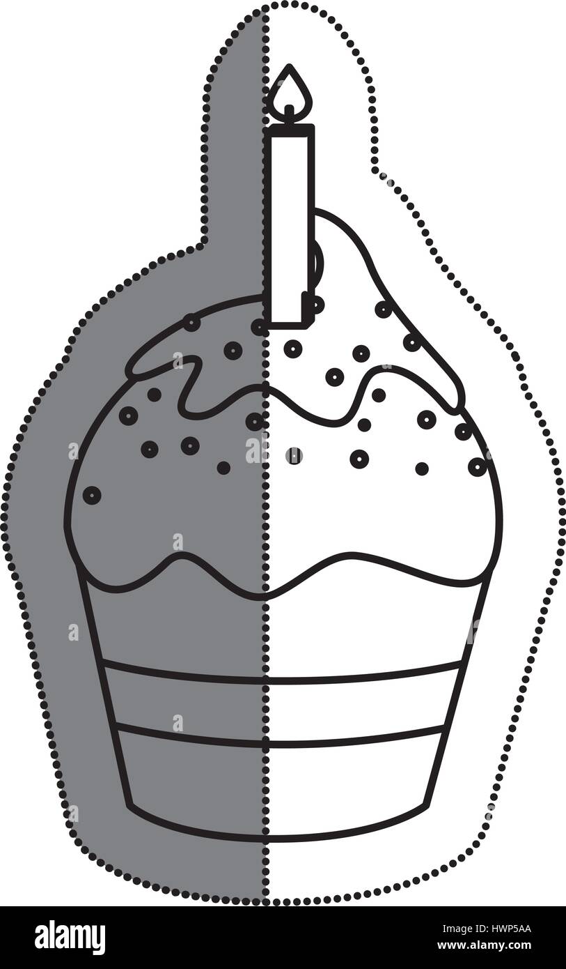 delicious cupcake sweet icon vector illustration design Stock Vector ...