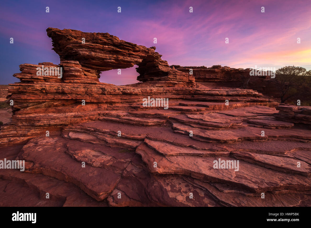 Natures Window - Kalbarri National Park, Western Australia Stock Photo