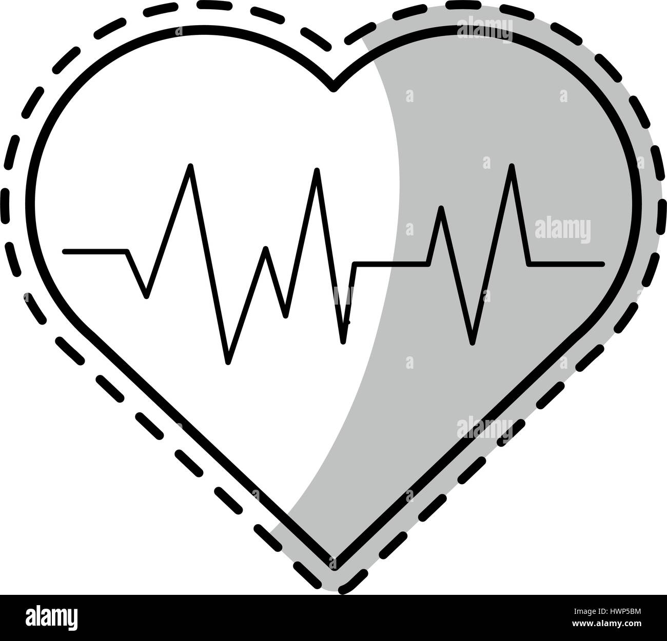 heart cardiogram health icon image Stock Vector Image & Art - Alamy