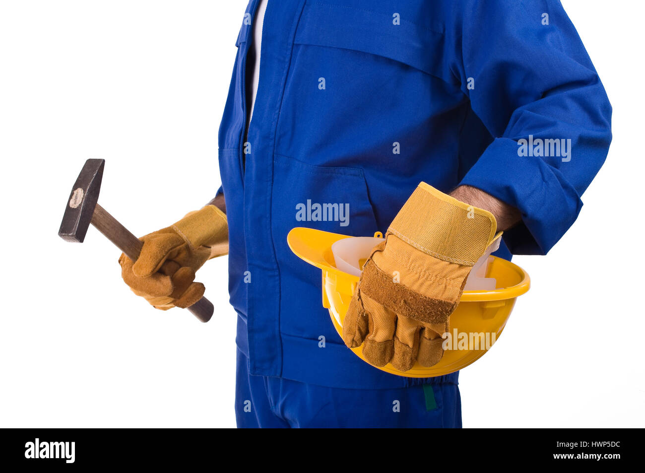 Blue collar worker Stock Photo Alamy