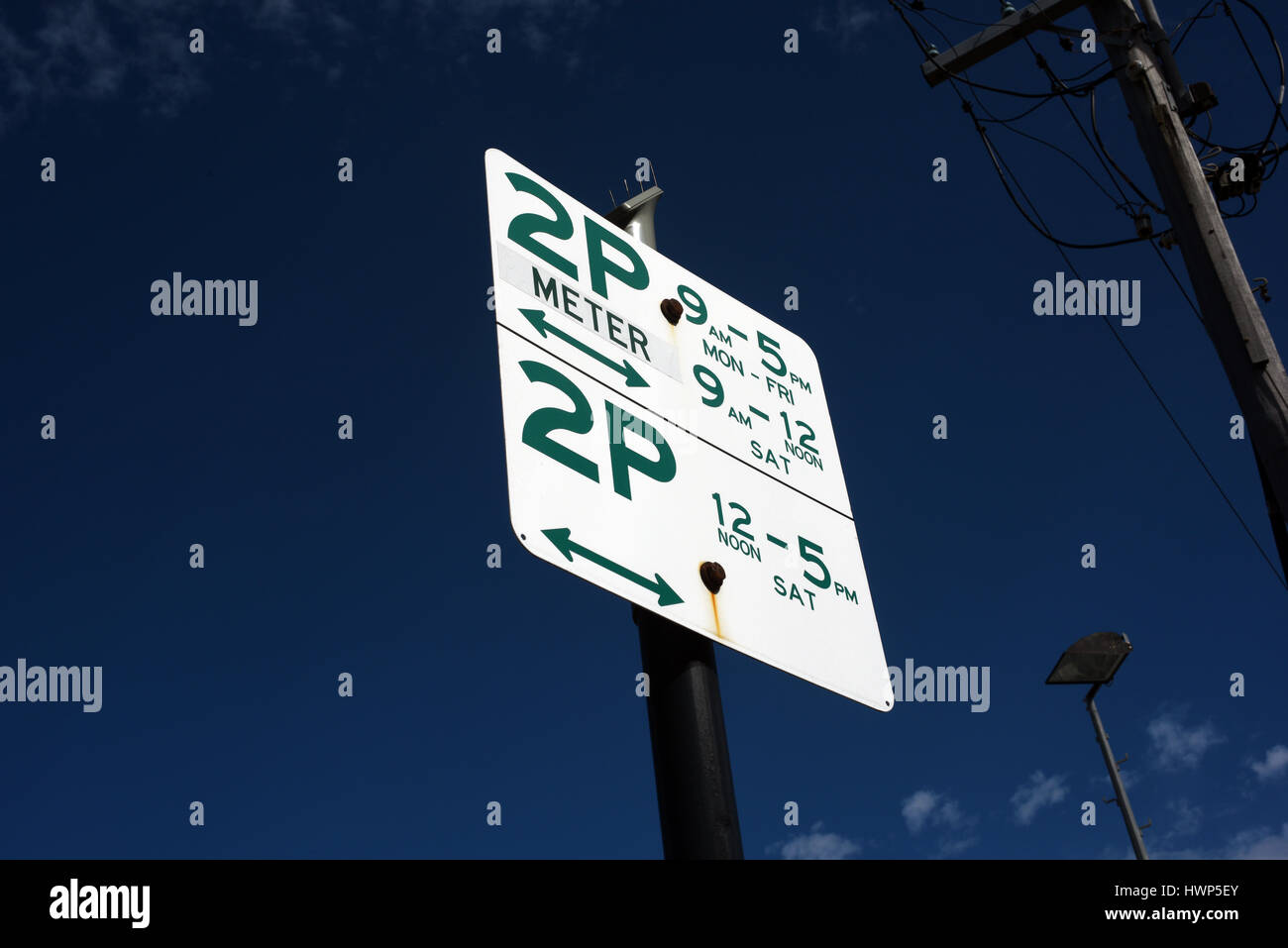 Gold Coast, Australia Parking restrictions sign Stock Photo Alamy
