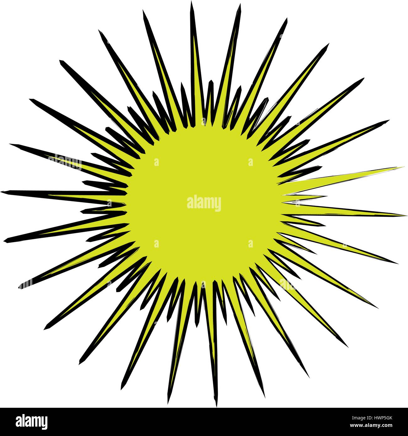 sun burst element icon vector illustration design Stock Vector Image ...
