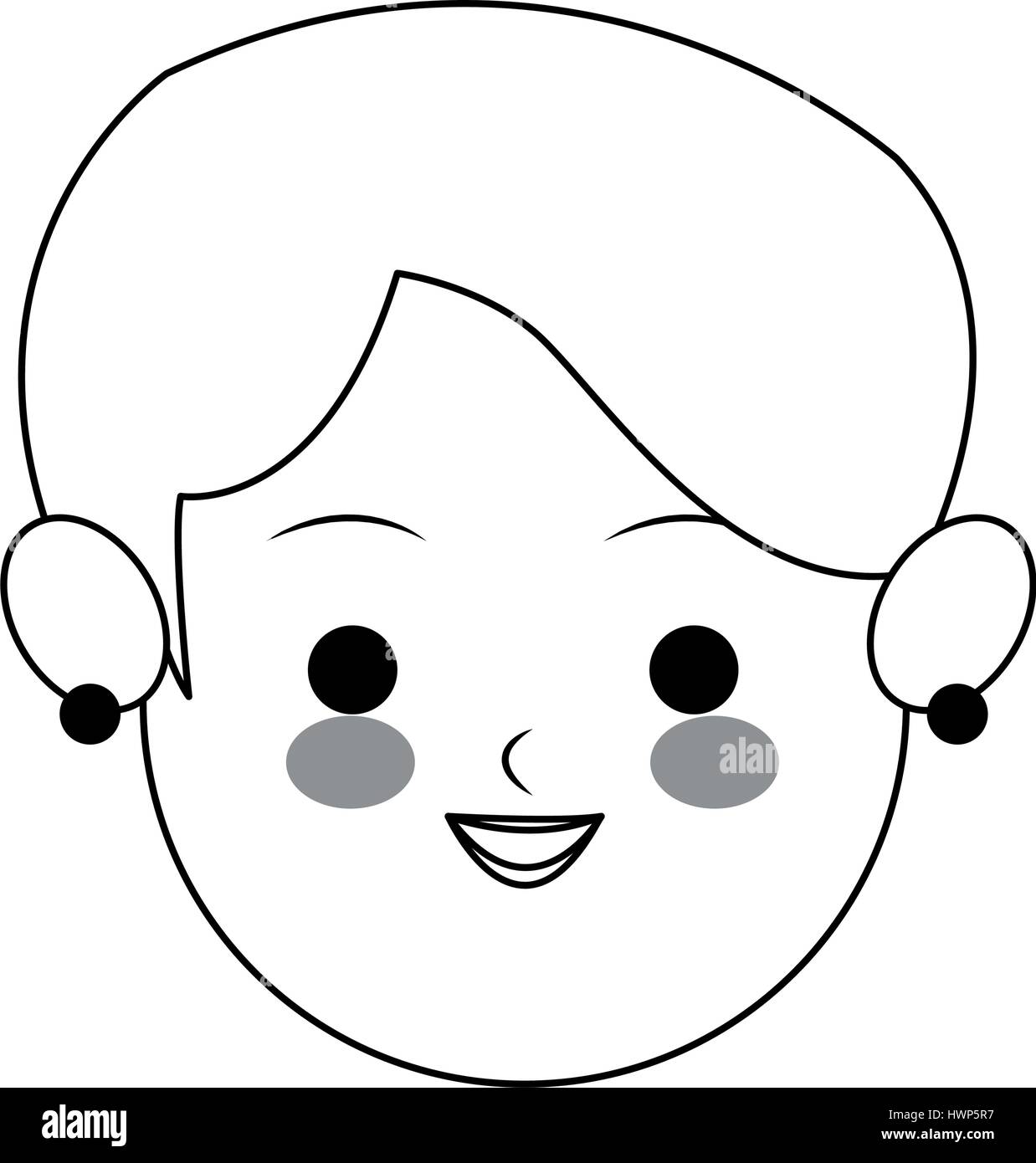 woman cute cartoon icon image Stock Vector Image & Art Alamy