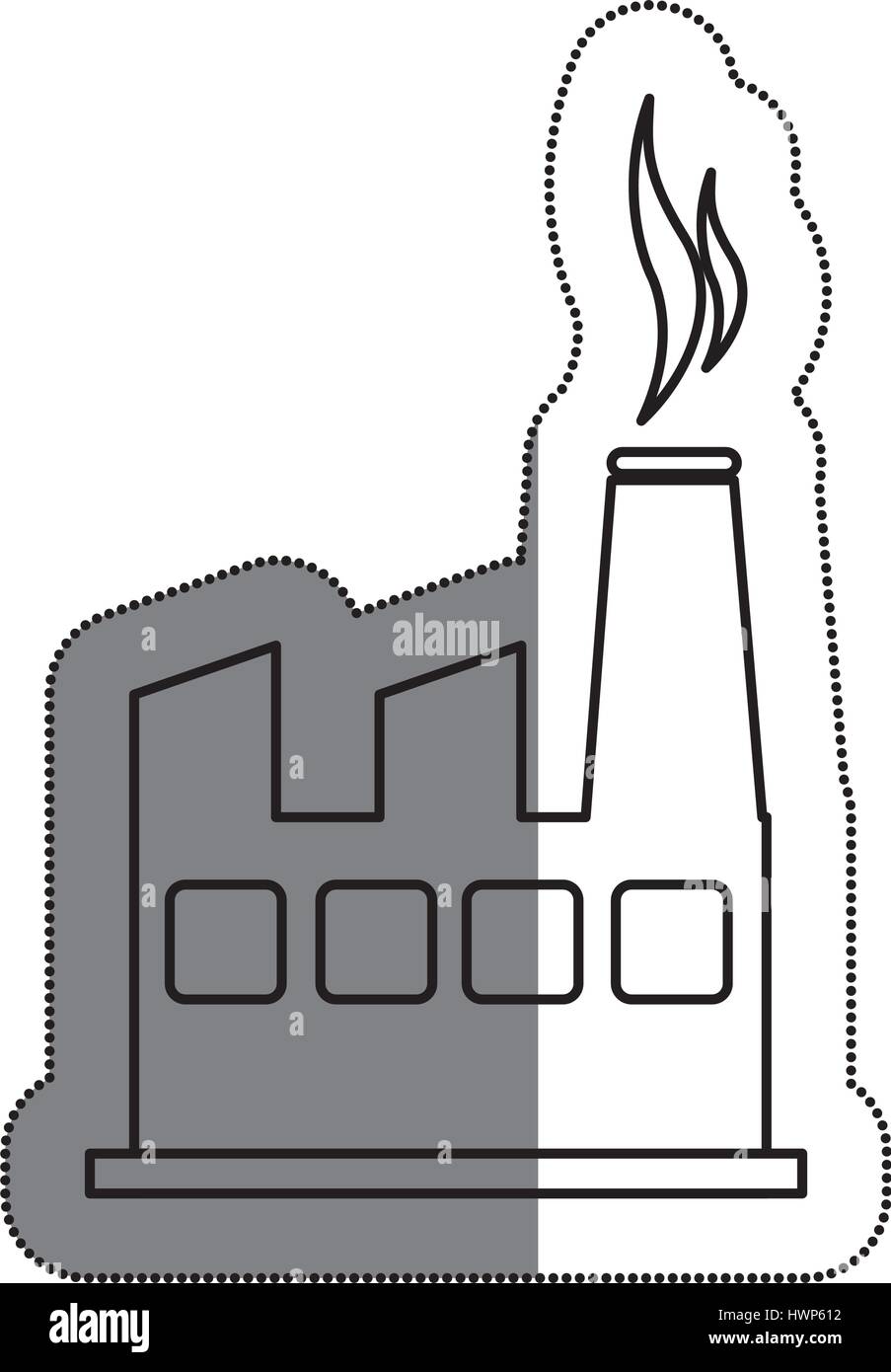 plant industrial building icon vector illustration design Stock Vector ...