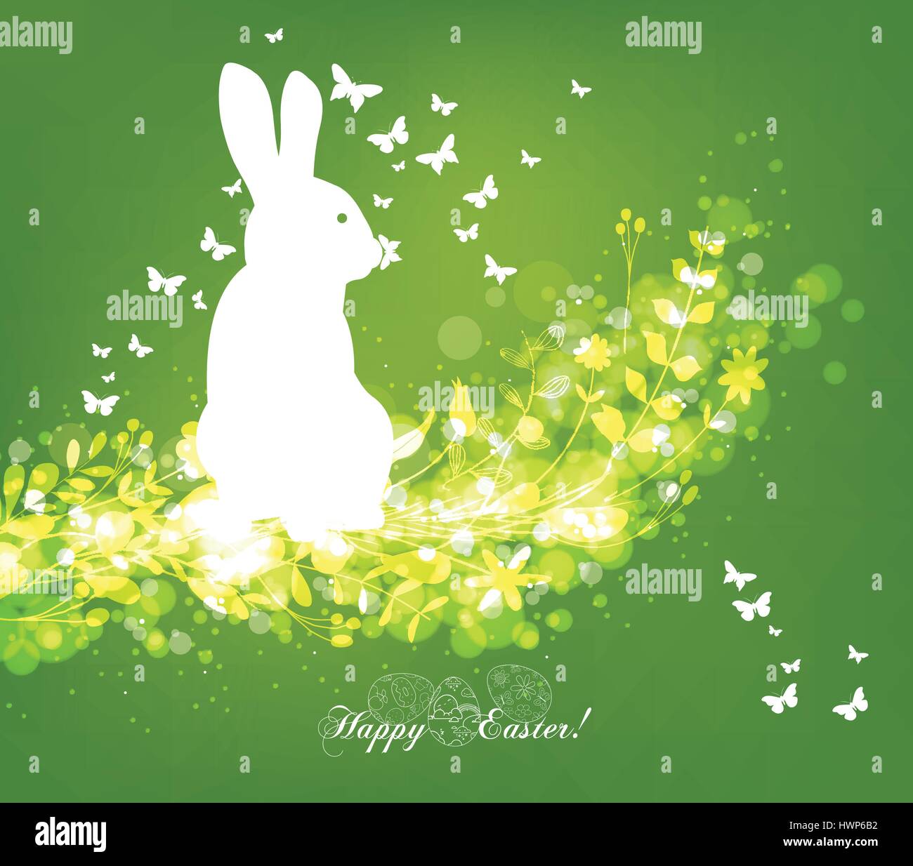 Rabbit easter eggs fresh Stock Vector Images Alamy