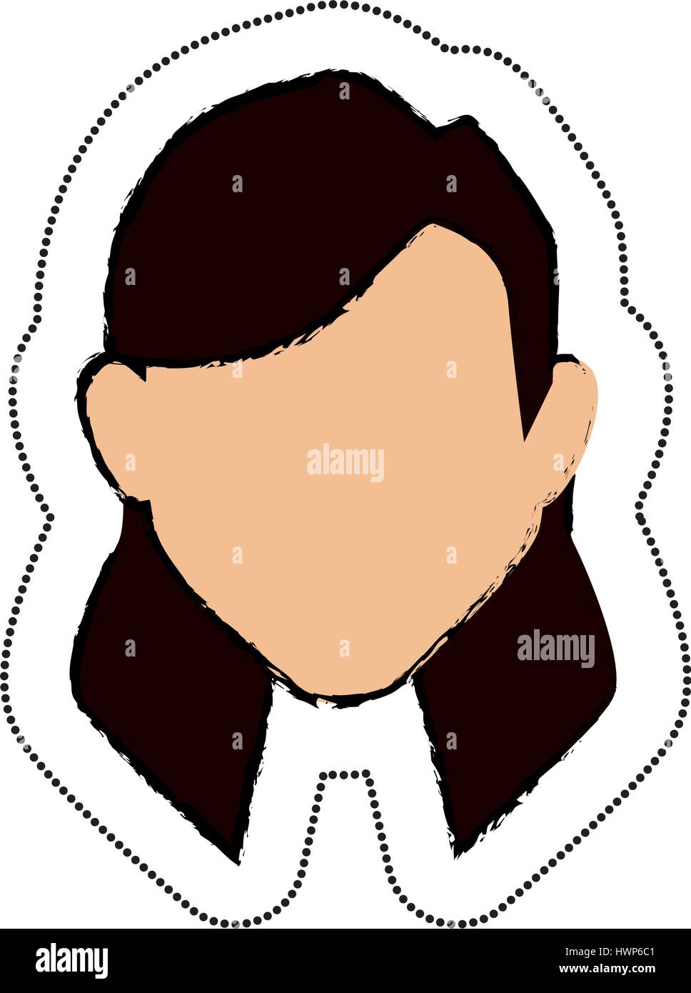 woman avatar character icon vector illustration design Stock Vector ...