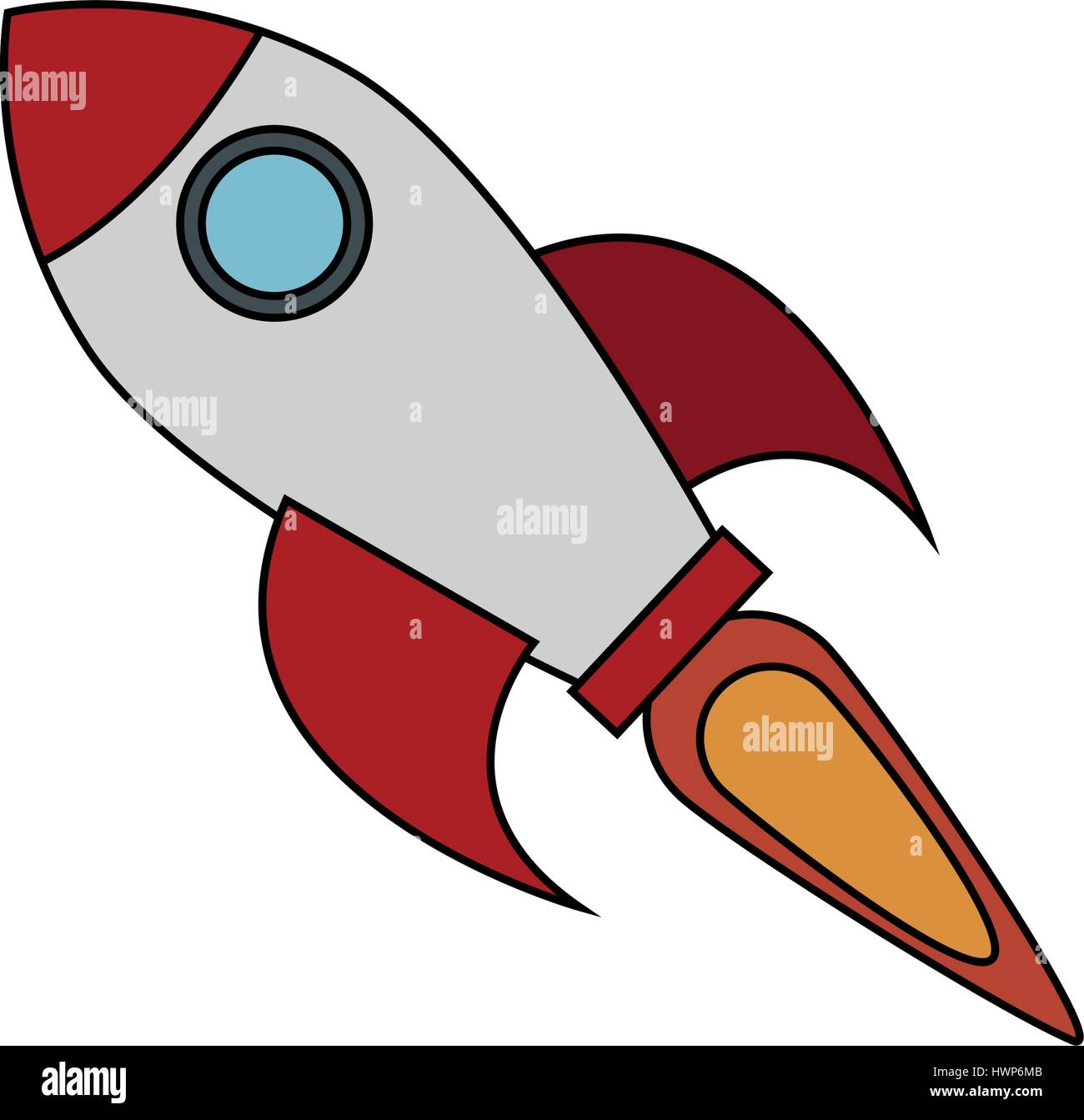 flying rocket icon image Stock Vector Image & Art - Alamy