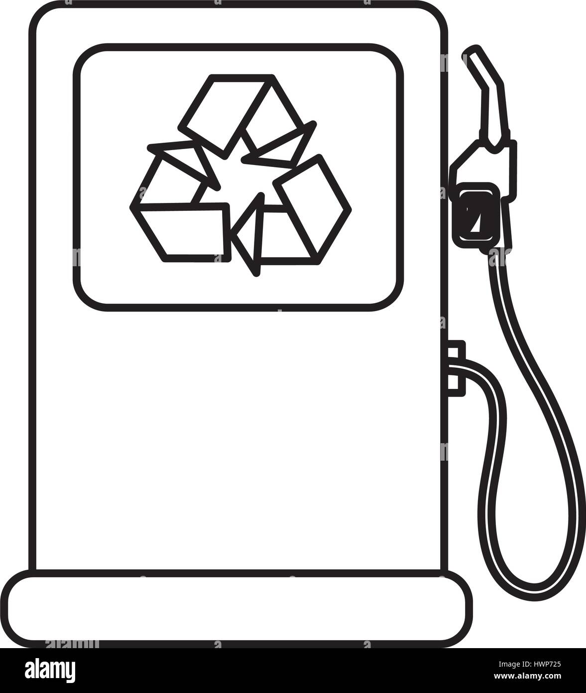station gas ecology icon vector illustration design Stock Vector Image ...