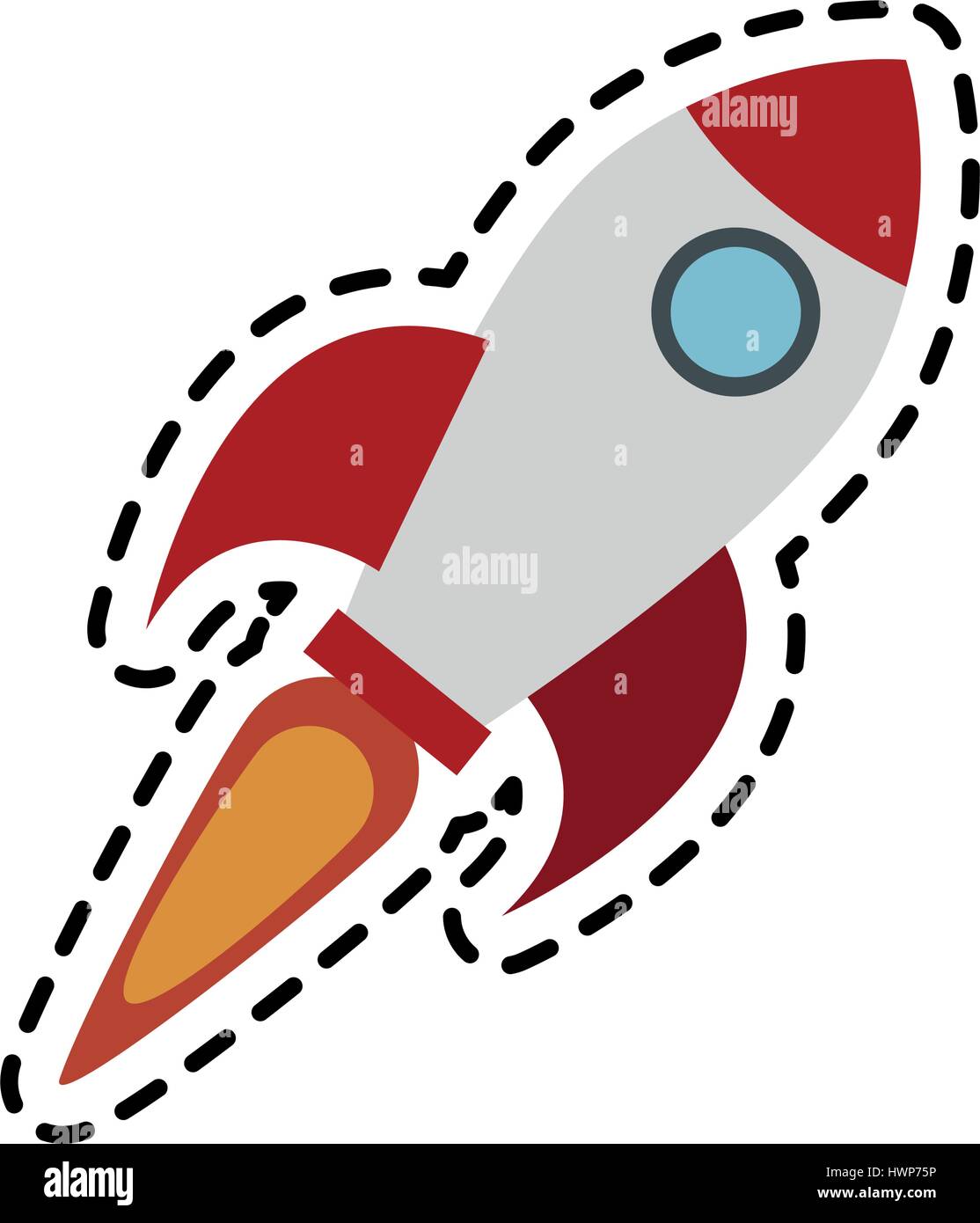 flying rocket icon image Stock Vector Image & Art - Alamy