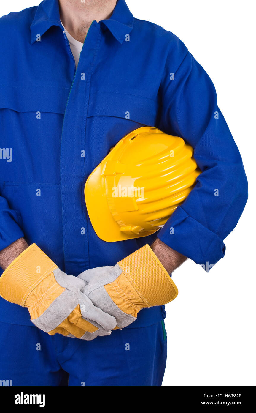 Blue collar worker Stock Photo - Alamy