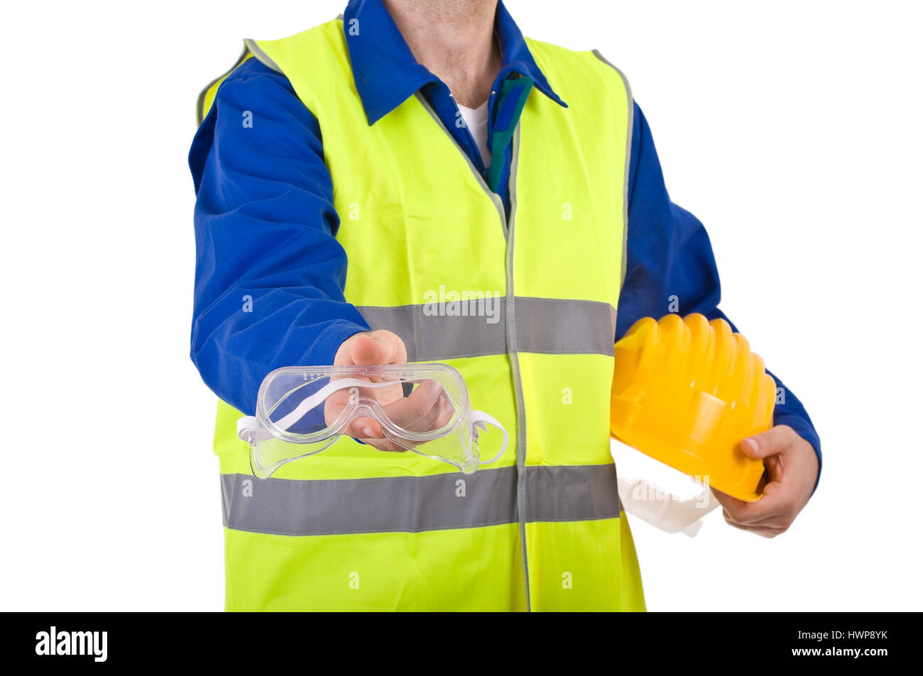Blue coverall safety glasses hi-res stock photography and images - Alamy