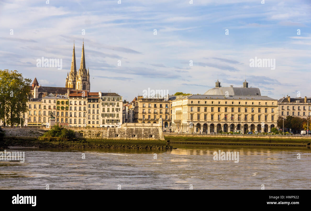 View of Bayonne - France, Aquitaine Stock Photo