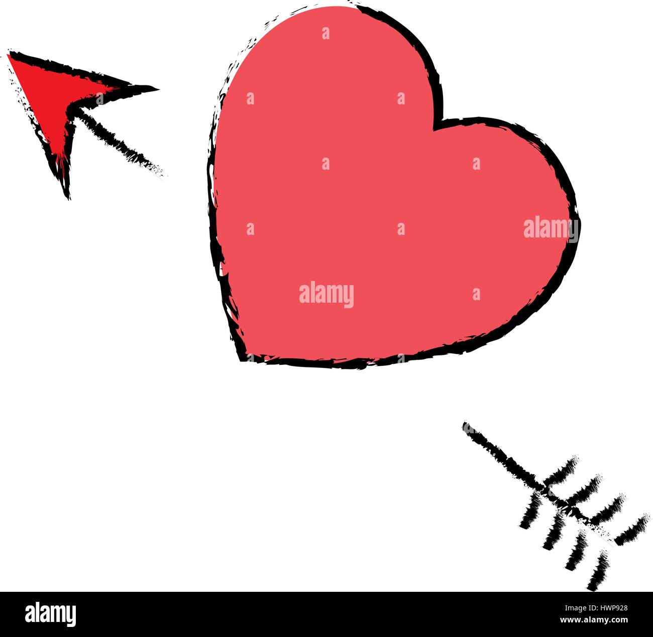 love card with heart vector illustration design Stock Vector Image ...