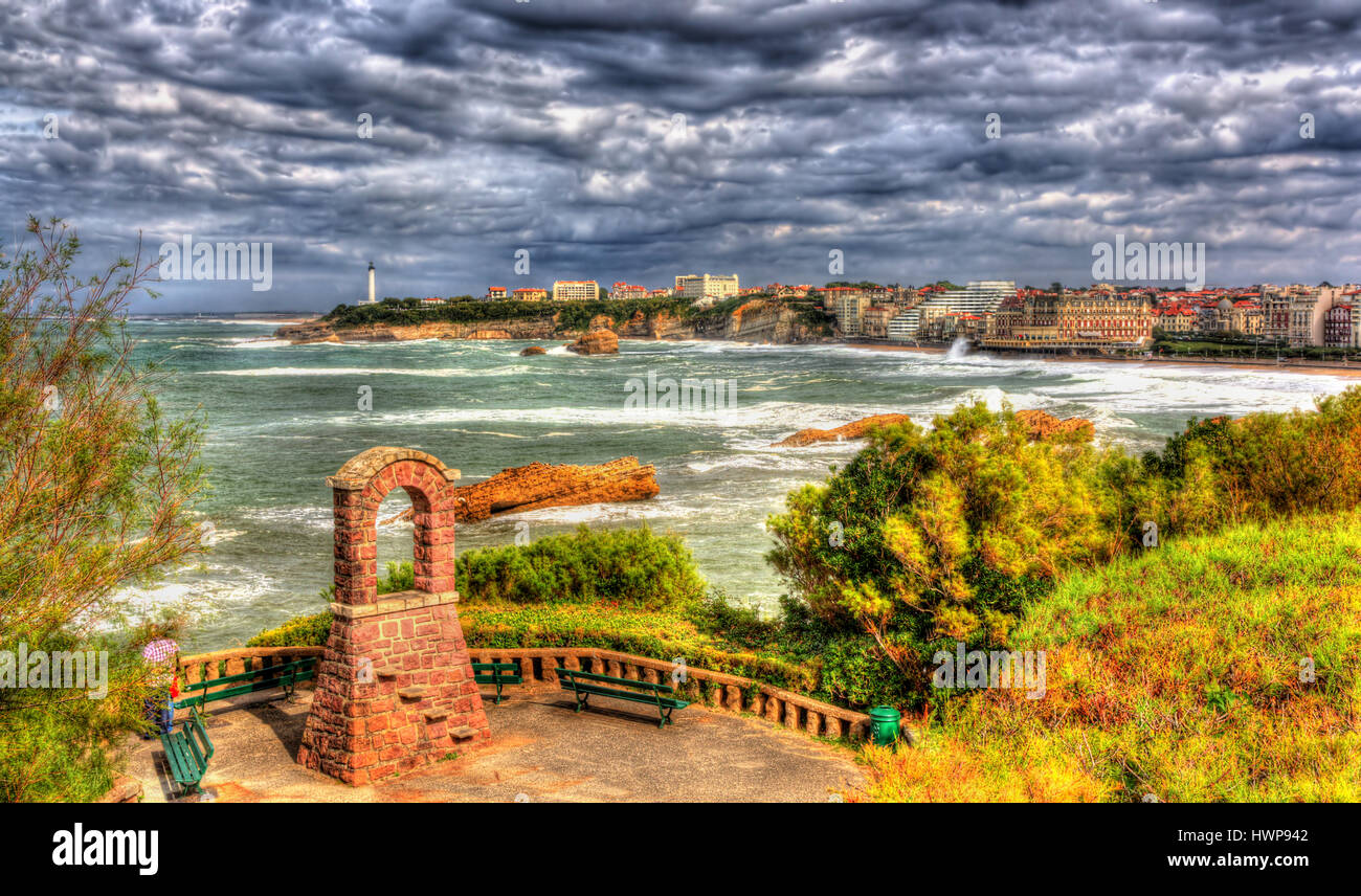 Park in Biarritz - France, Aquitaine Stock Photo