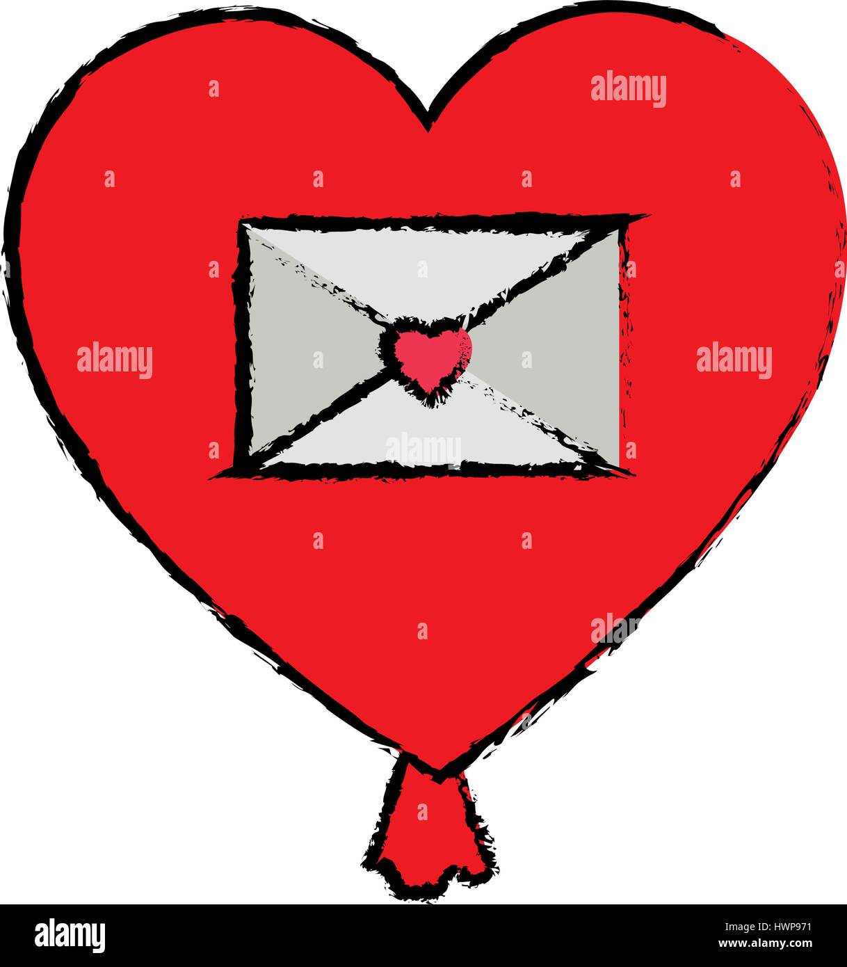 love card with heart vector illustration design Stock Vector Image ...