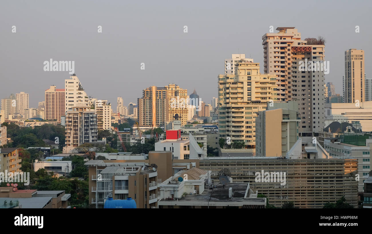 High-rise buildings in downtown Bangkok Stock Photo - Alamy