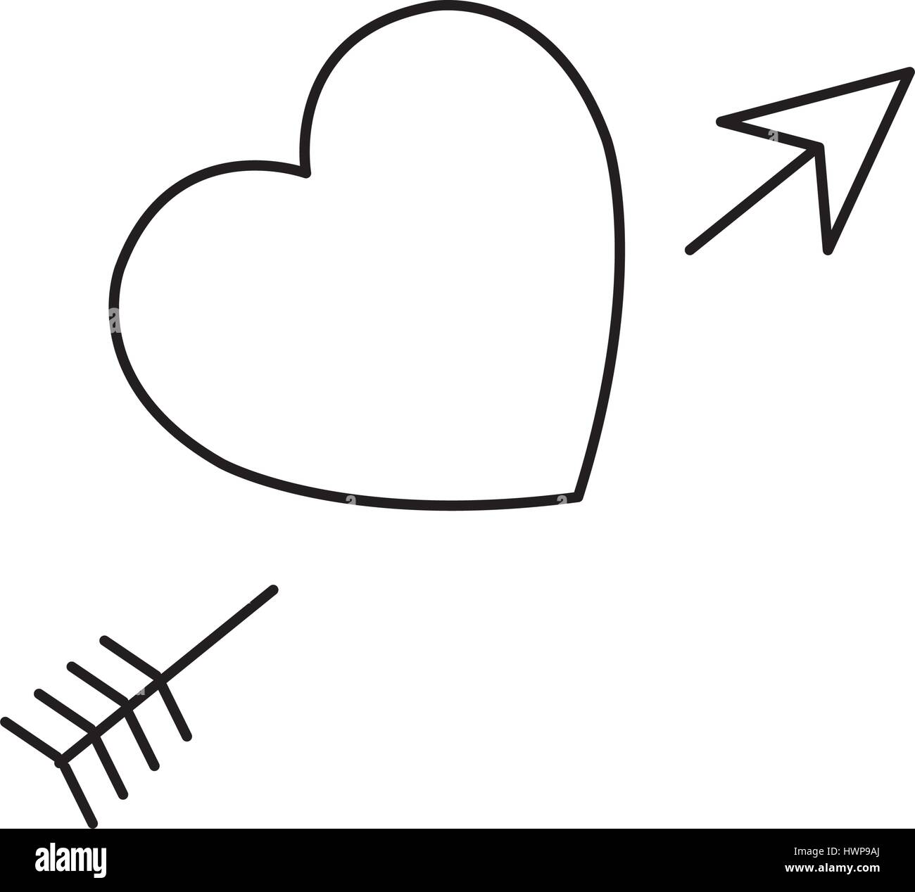 love card with heart Stock Vector Image & Art - Alamy