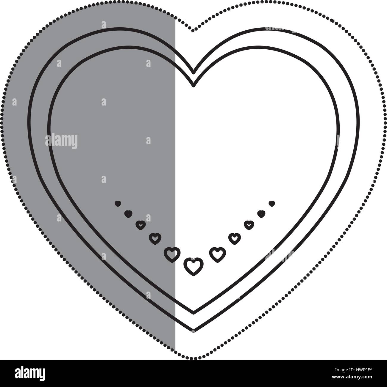 love card with heart Stock Vector Image & Art - Alamy