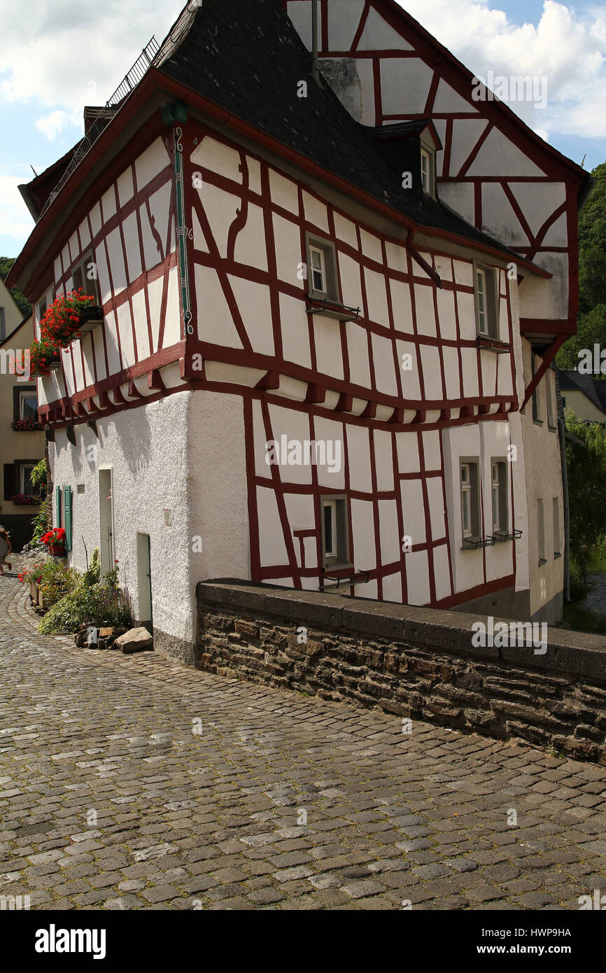Medieval Village House Corner Stock Photo