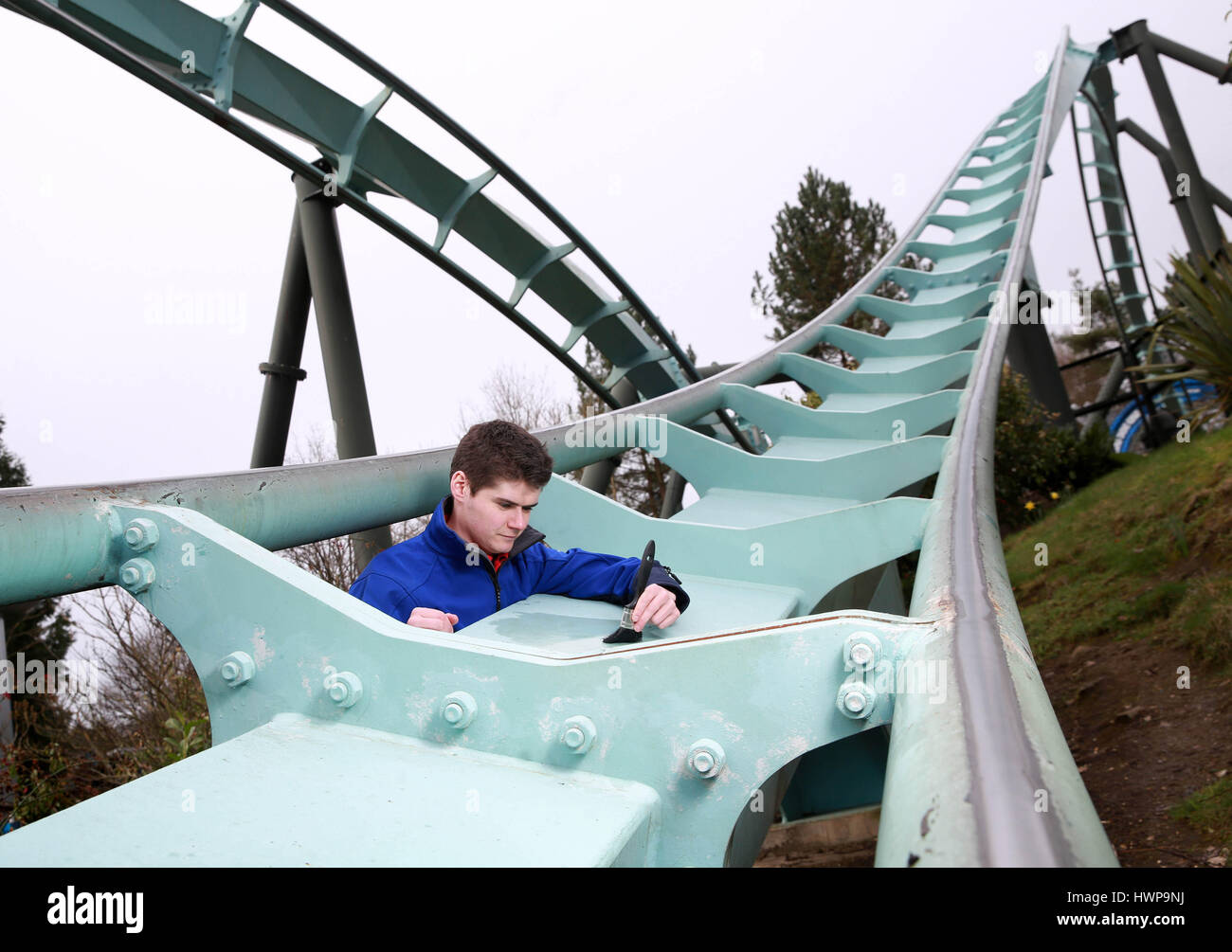 Attractions alton towers ahead opening hires stock photography and