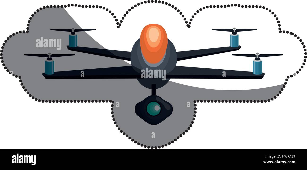 drone technology flying isolated icon Stock Vector Image & Art - Alamy
