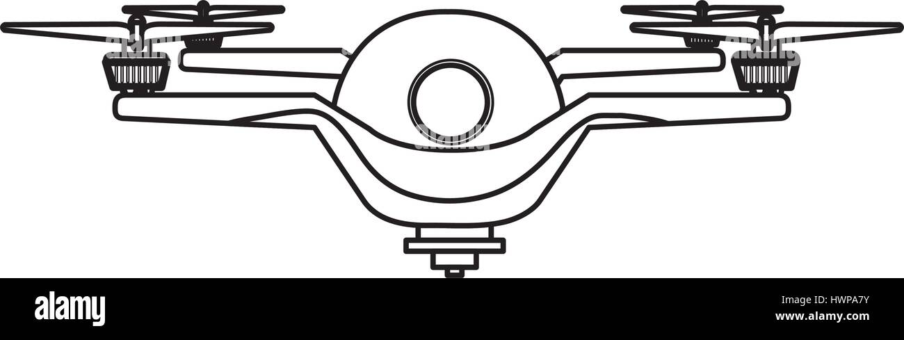 drone technology flying isolated icon Stock Vector Image & Art - Alamy