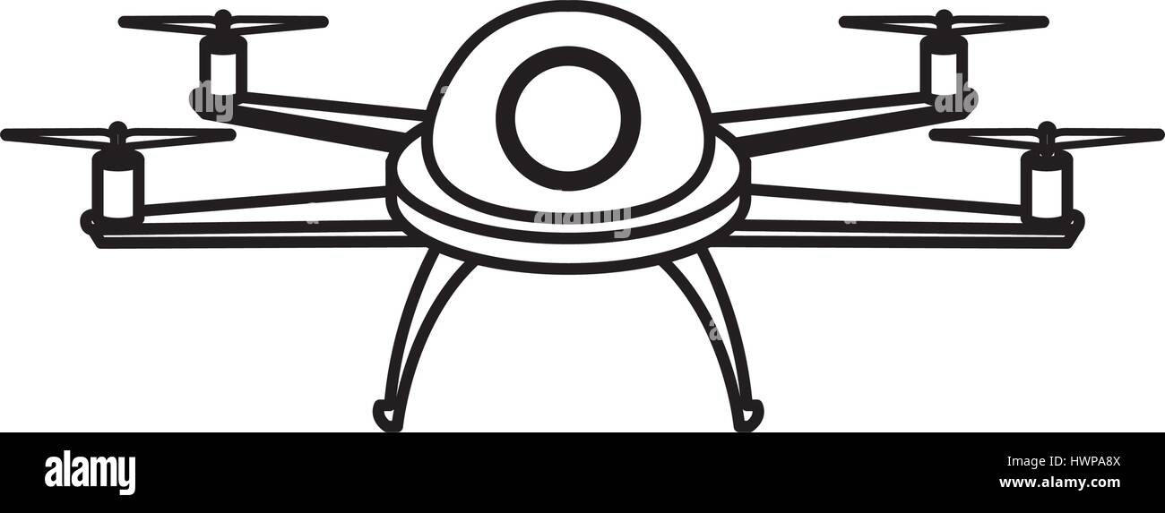 drone technology flying isolated icon Stock Vector Image & Art - Alamy