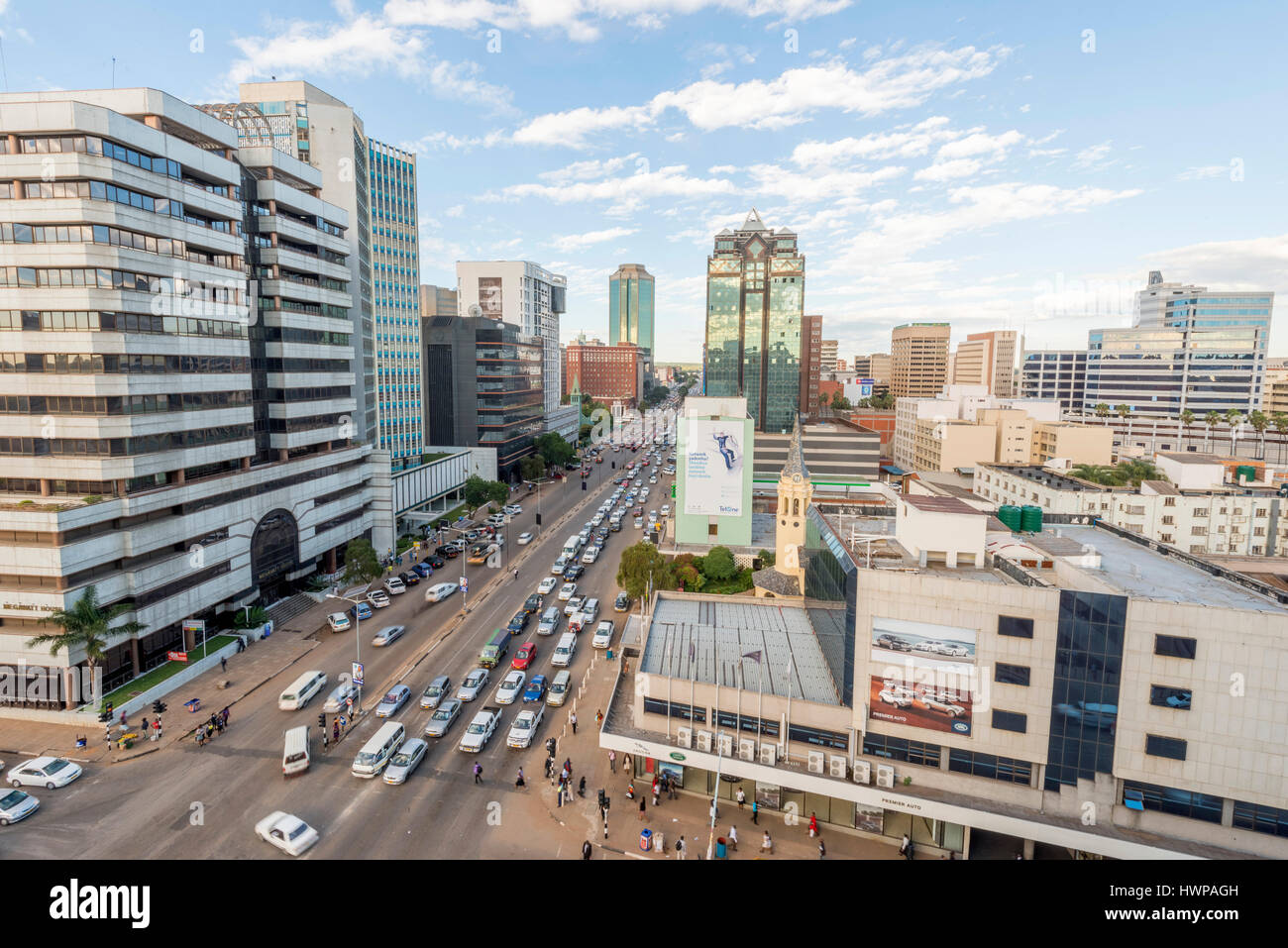 Harare is the capital city of Zimbabwe Stock Photo