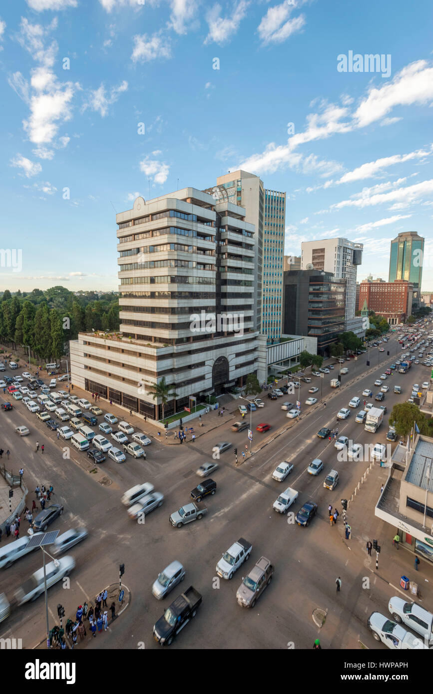 Harare is the capital city of Zimbabwe Stock Photo