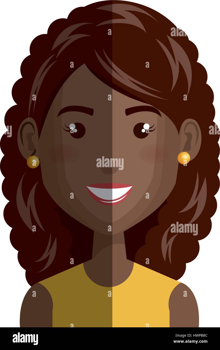 young woman avatar character vector illustration design Stock Vector ...