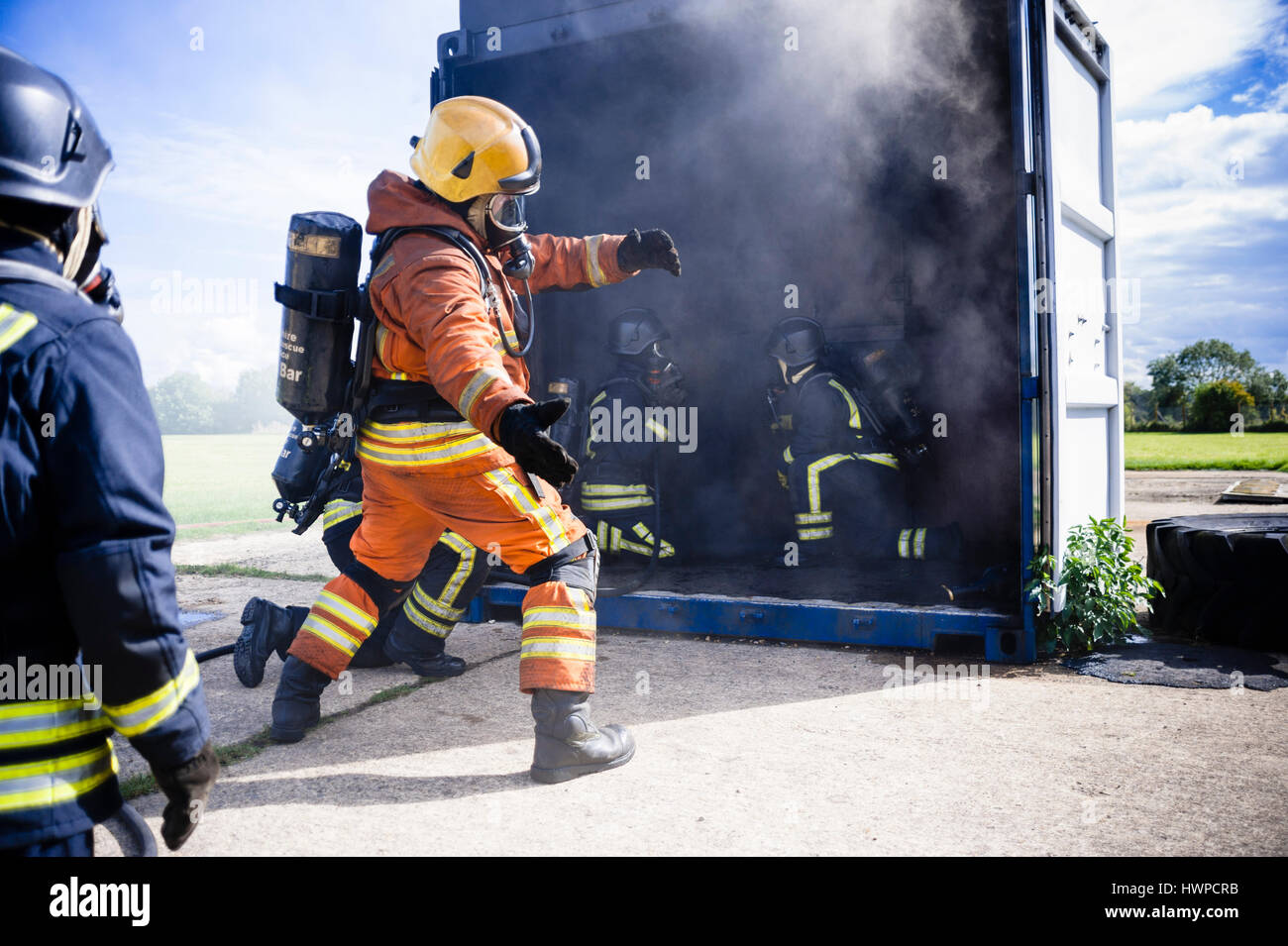 Fire and Rescue Service Training Stock Photo - Alamy
