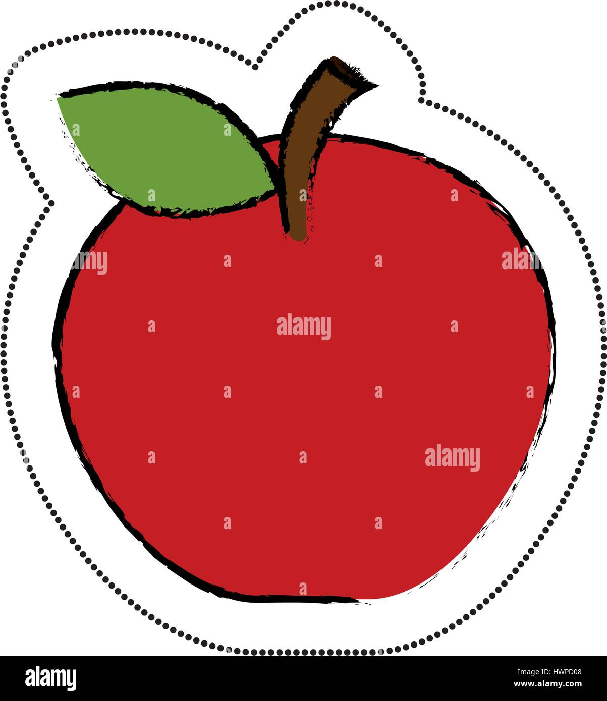 apple fresh fruit icon vector illustration design Stock Vector Image ...