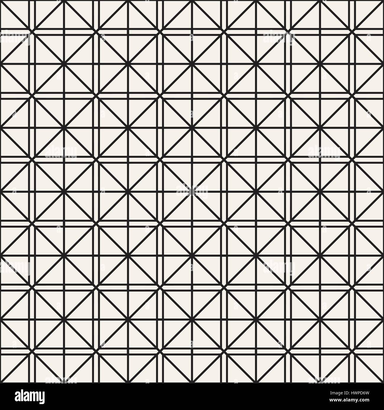 Seamless Pattern With Squares. Vector Stylish Geometric Linear ...