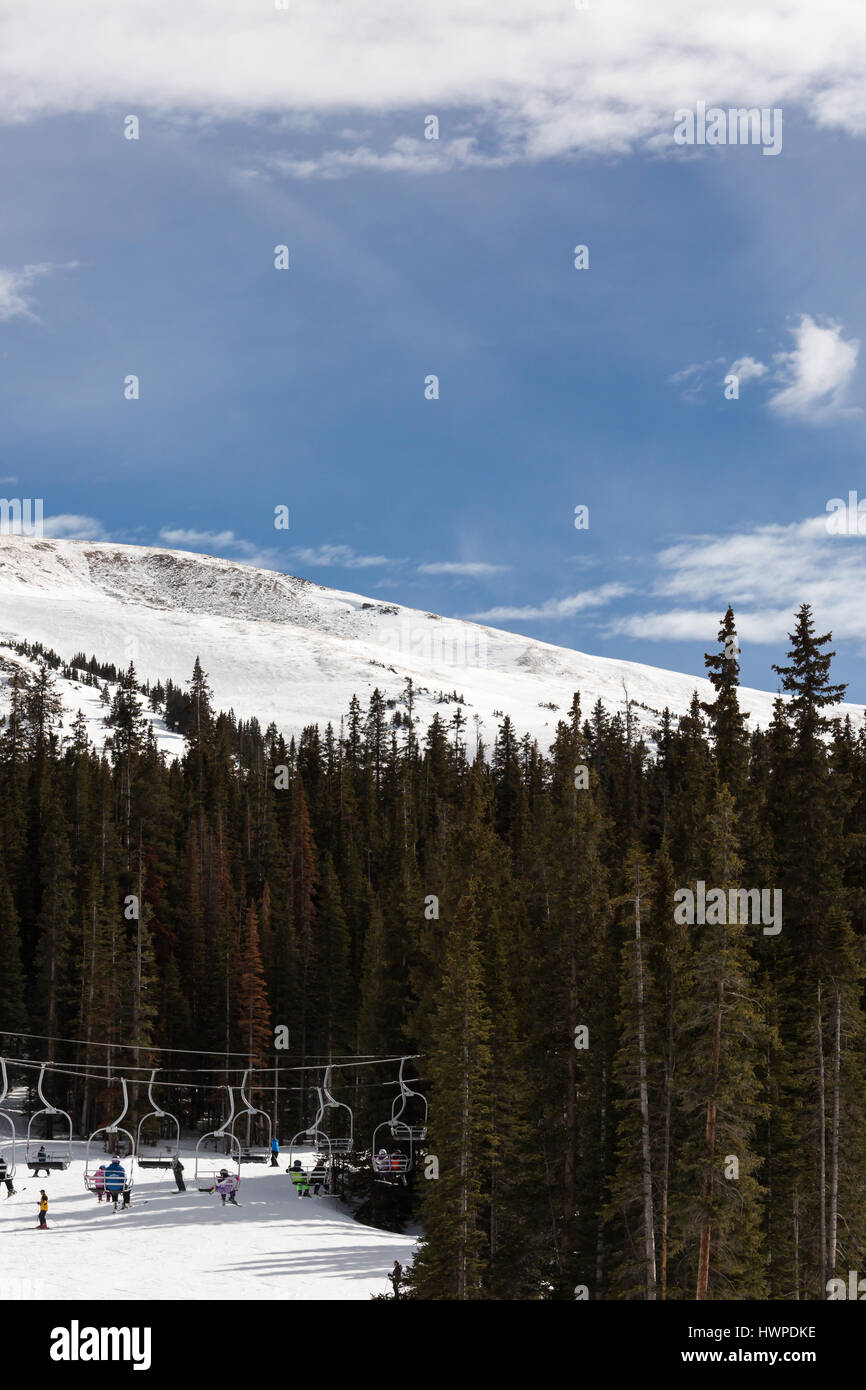 Loveland colorado ski mountain area snow Stock Photo Alamy