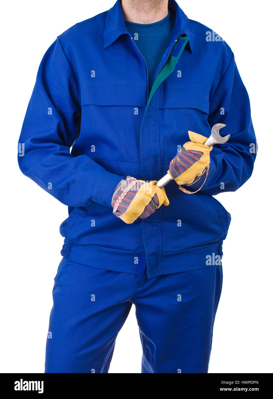 Blue collar worker Stock Photo Alamy