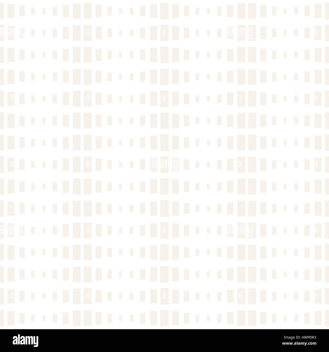 Repeating Rectangle Shape Halftone. Vector Seamless Monochrome Pattern ...