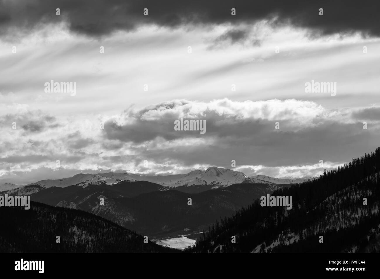 Loveland colorado ski mountain area snow Stock Photo - Alamy