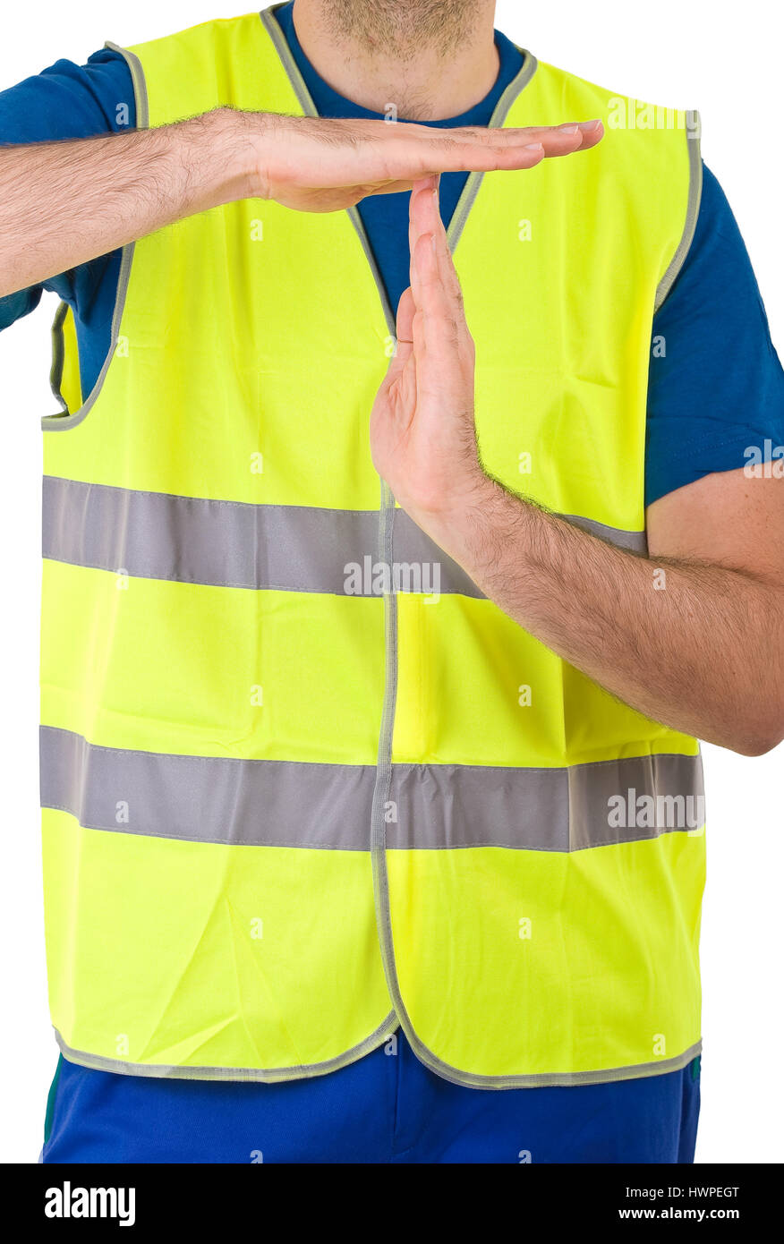 Blue collar worker Stock Photo Alamy
