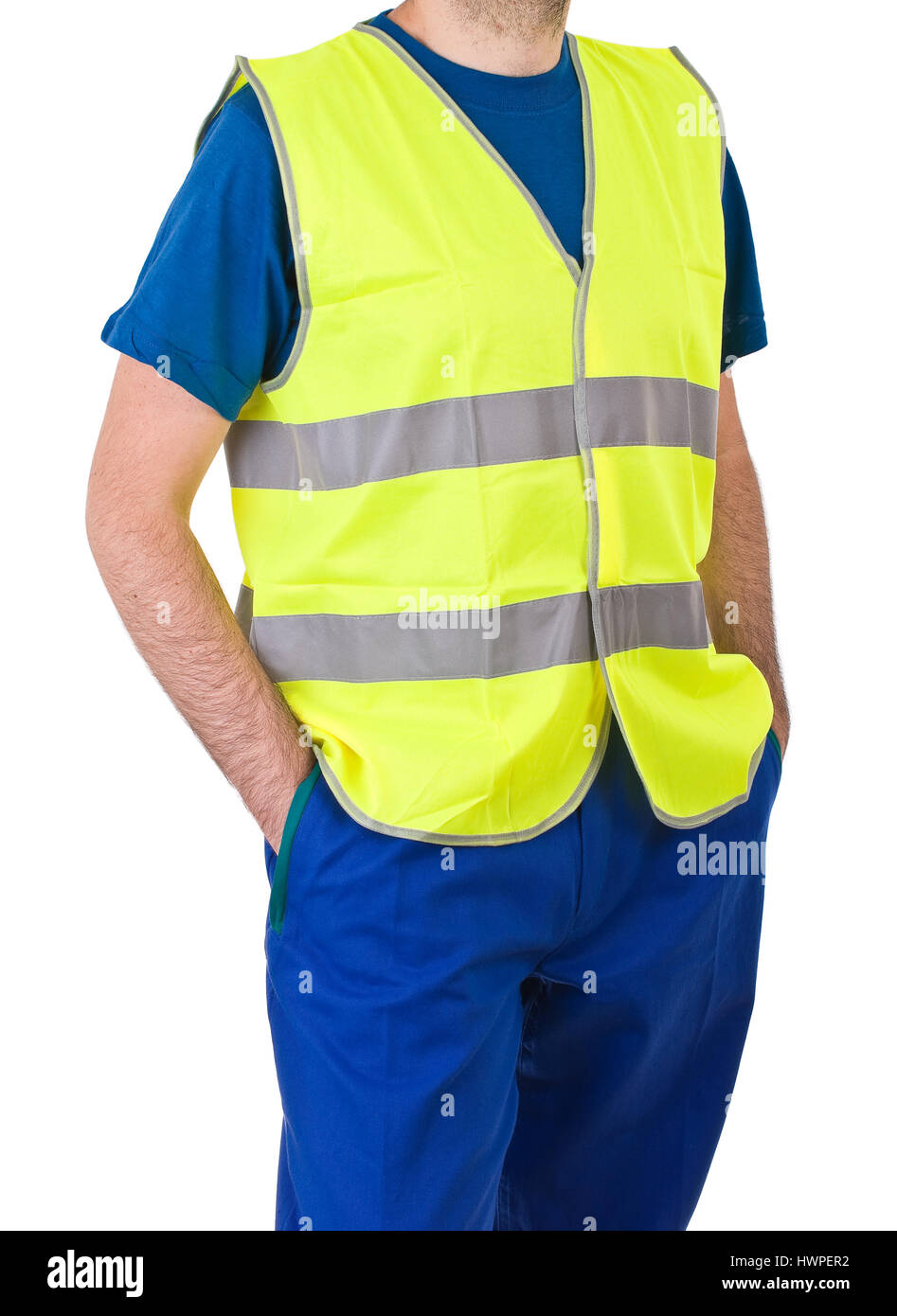 Blue collar worker Stock Photo Alamy